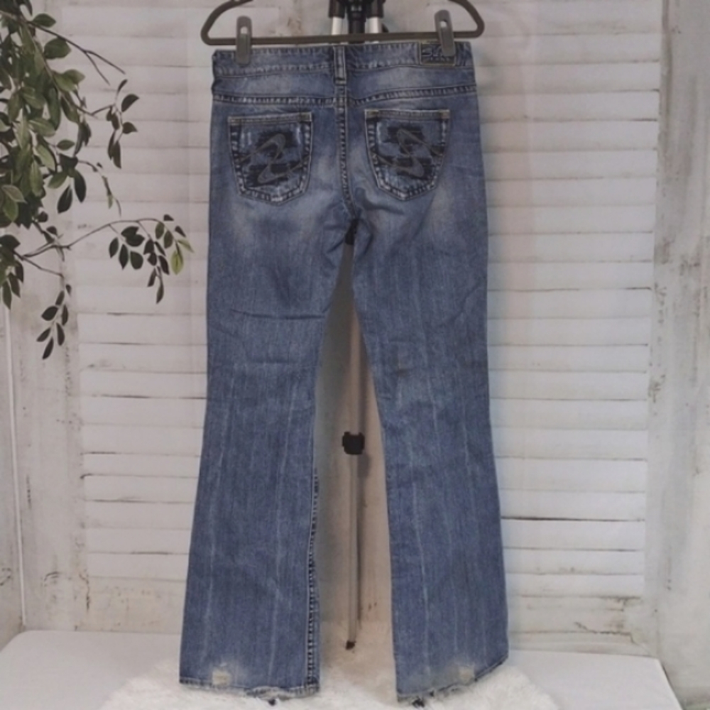 Vintage Silver Jeans Distressed Tuesday Jeans, Size 29 - Picture 4 of 7